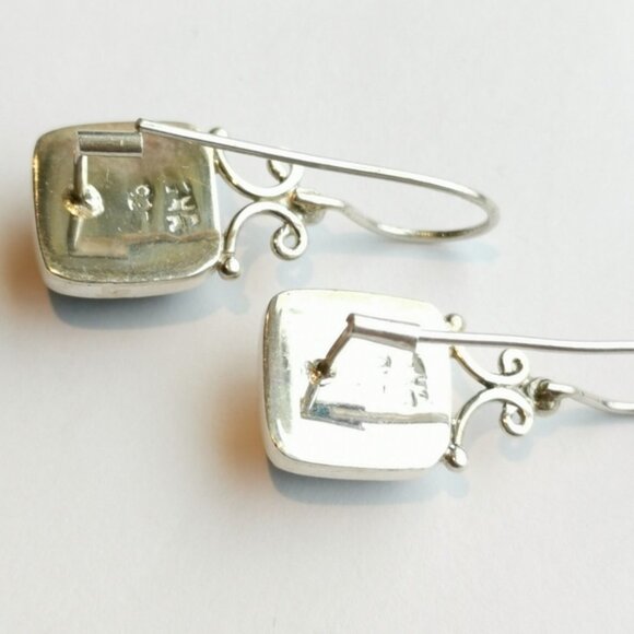 Black onyx sterling silver drop earrings 🆕 - Picture 4 of 5